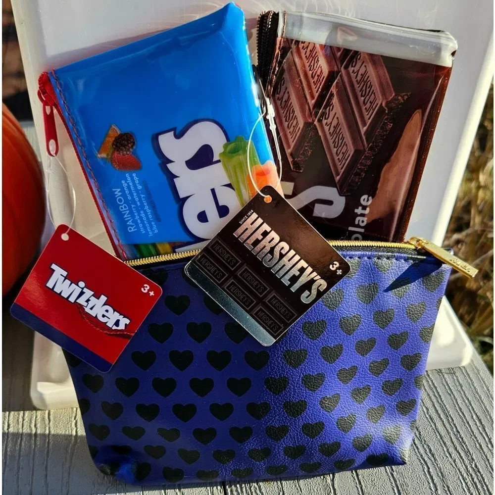 Cosmetic bag & hair tie accessories TWIZZLER HERSHEY'S